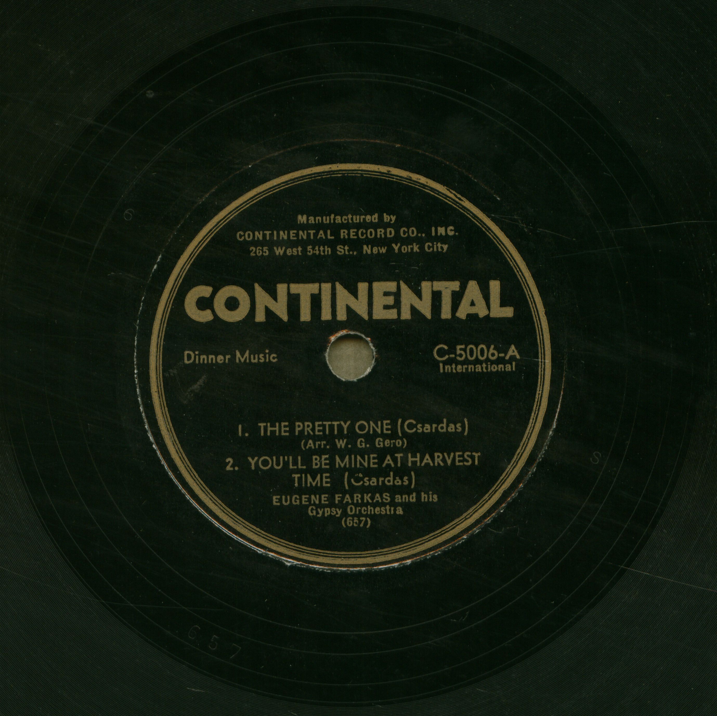 Eugene Farkas and his Gypsy Orchestra